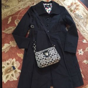 Mossimo black trench coat